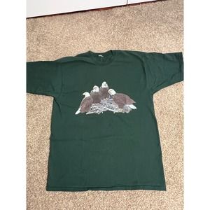 Vintage 90s Eagles Green Tee Large